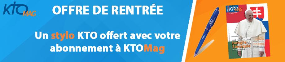 Bannière offre abonnement rentrée KTOMag + stylo