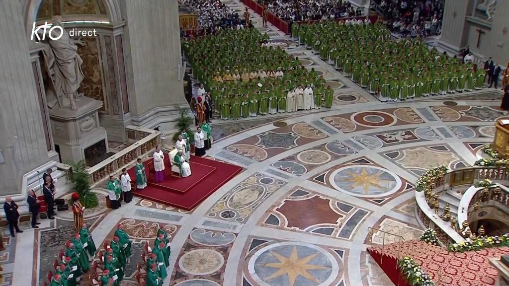 Messe de clôture de la XVIe Assemblée du Synode