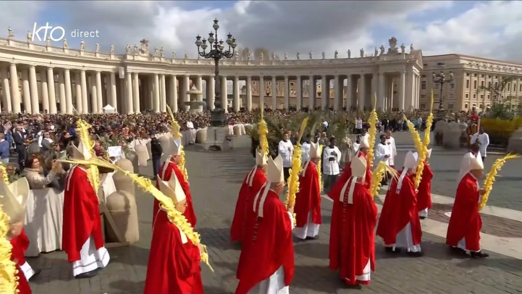 Messe des Rameaux et de la Passion du Seigneur 2024 présidée par le pape François