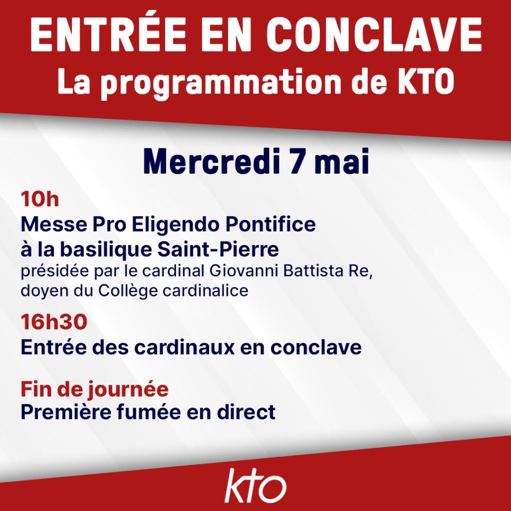 Entrée en conclave La programmation de KTO