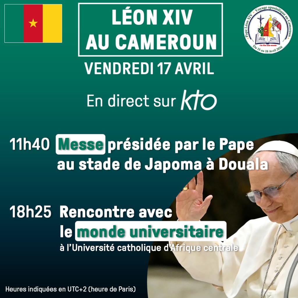 Programme du Pape au Cameroun du vendredi 17 avril