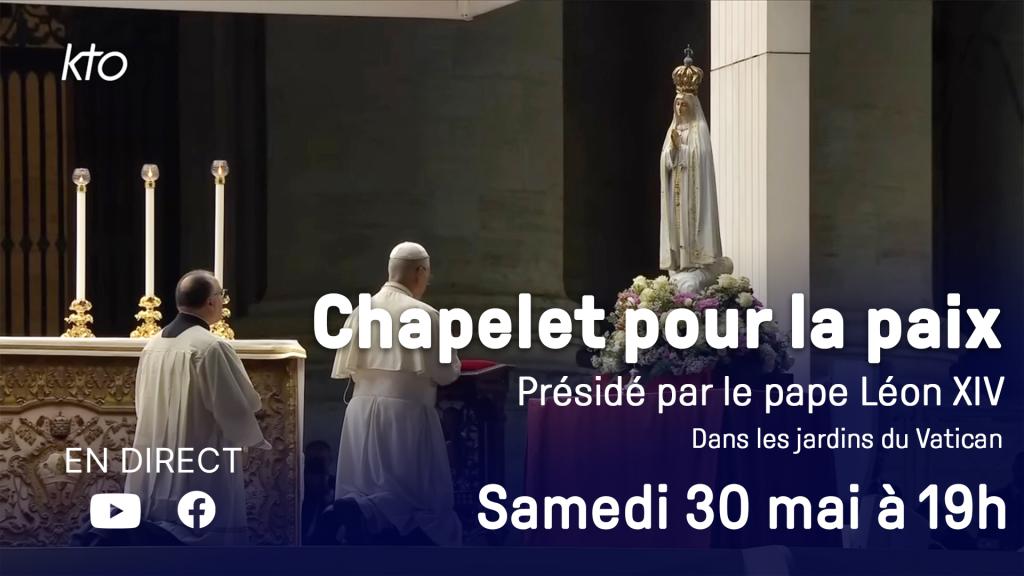 Chapelet pour la paix avec le pape Léon XIV dans les jardins du Vatican
