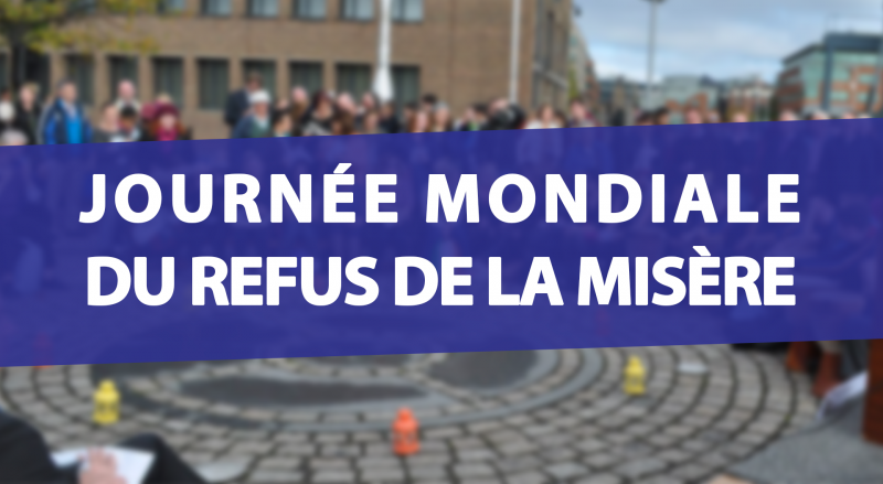 Journée Mondiale du Refus de la Misère