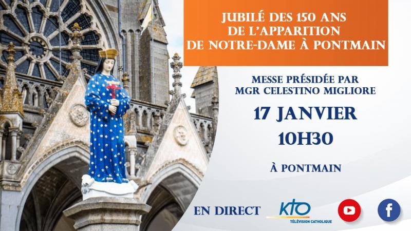 Jubilé des 150 ans de l'apparition de Notre-Dame à Pontmain
