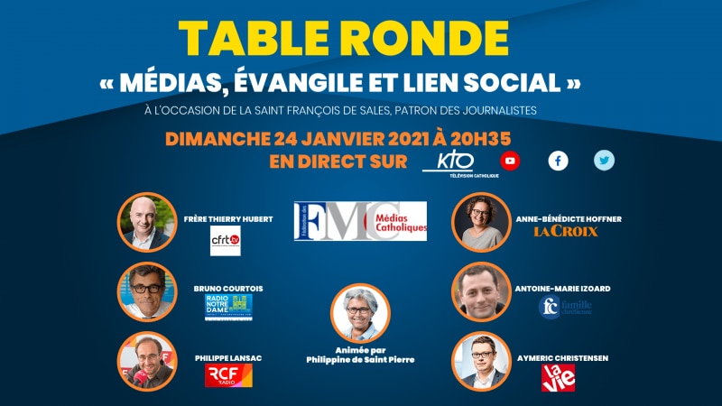 "Médias, Évangile et lien social" à 20h35 ce dimanche, avec la Fédération des Médias catholiques