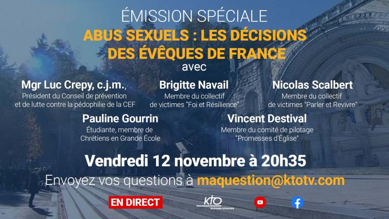 Emission spéciale - Abus sexuels : les décisions des évêques de France