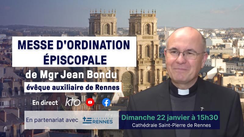 Messe d’ordination épiscopale de Mgr Jean Bondu, nouvel évêque auxiliaire de Rennes