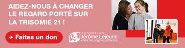 Bannière Fondation Jérôme Lejeune mars 2023