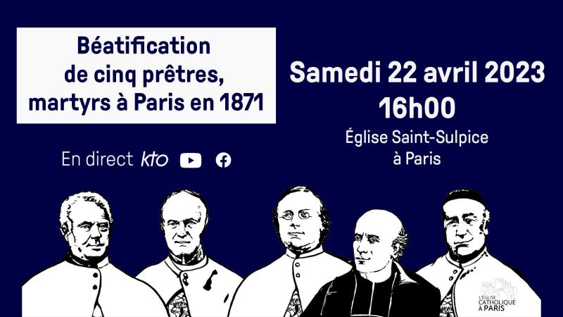 Béatification de 5 prêtres, martyrs pendant la Commune