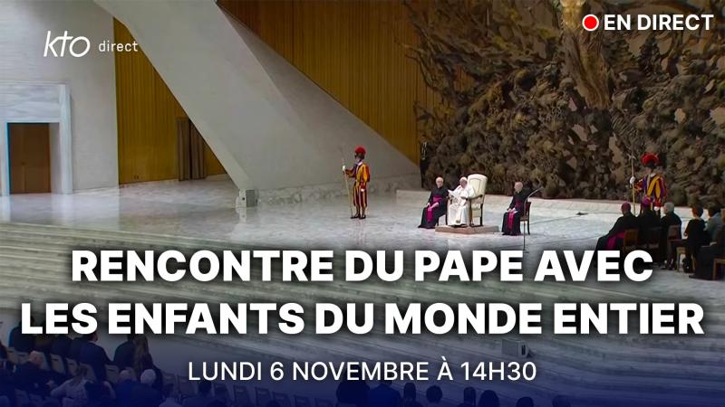 Le pape François à la rencontre des enfants du monde entier au Vatican