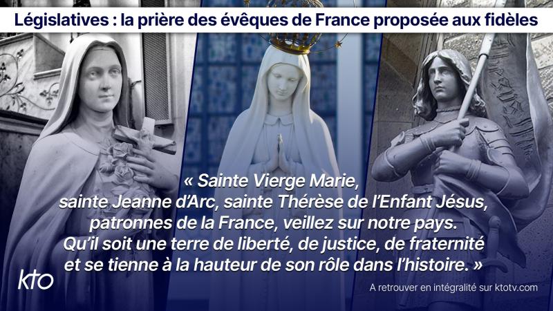 Elections législatives : la prière des évêques de France
