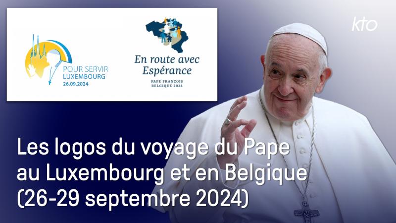 Les logos du voyage du Pape au Luxembourg et en Belgique