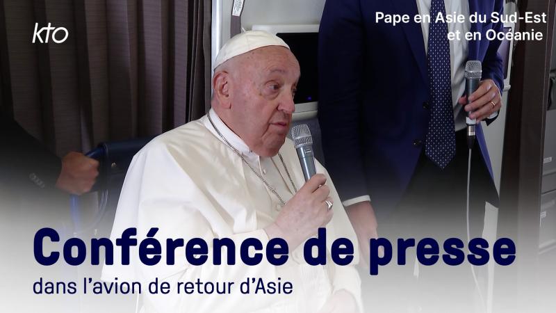 La conférence de presse du Pape de retour d'Asie du Sud-Est et d'Océanie