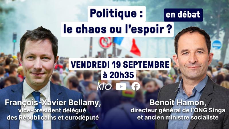 Politique : le chaos ou l’espoir ? En Débat ce vendredi sur KTO